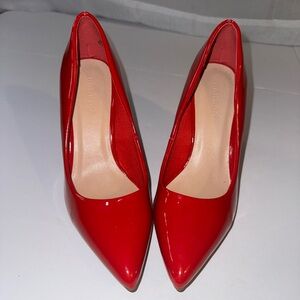 BAMBOO Women's Bold Red Heels